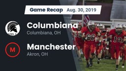 Recap: Columbiana  vs. Manchester  2019