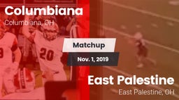Matchup: Columbiana vs. East Palestine  2019
