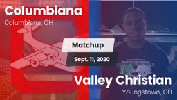 Matchup: Columbiana vs. Valley Christian  2020