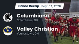 Recap: Columbiana  vs. Valley Christian  2020