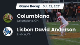 Recap: Columbiana  vs. Lisbon David Anderson  2021