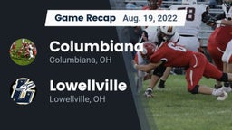 Recap: Columbiana  vs. Lowellville  2022