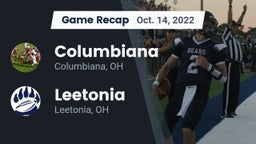 Recap: Columbiana  vs. Leetonia  2022