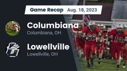 Recap: Columbiana  vs. Lowellville  2023