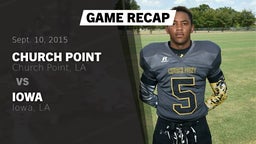 Recap: Church Point  vs. Iowa  2015