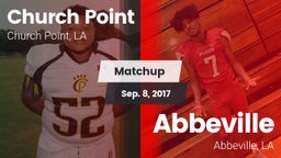 Matchup: Church Point vs. Abbeville  2017