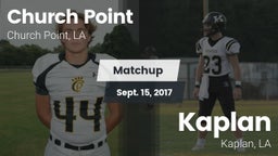 Matchup: Church Point vs. Kaplan  2017