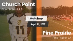 Matchup: Church Point vs. Pine Prairie  2017