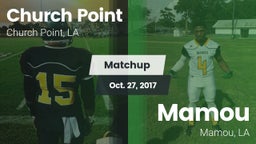 Matchup: Church Point vs. Mamou  2017