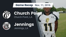 Recap: Church Point  vs. Jennings  2016