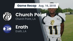 Recap: Church Point  vs. Erath  2018