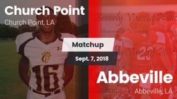 Matchup: Church Point vs. Abbeville  2018