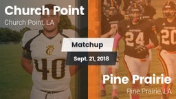 Matchup: Church Point vs. Pine Prairie  2018
