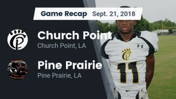 Recap: Church Point  vs. Pine Prairie  2018