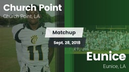 Matchup: Church Point vs. Eunice  2018