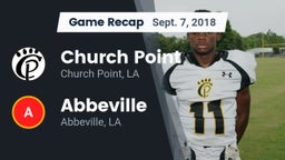 Recap: Church Point  vs. Abbeville  2018
