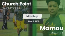 Matchup: Church Point vs. Mamou  2019