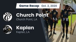 Recap: Church Point  vs. Kaplan  2020
