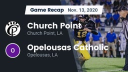 Recap: Church Point  vs. Opelousas Catholic  2020
