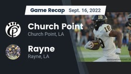 Recap: Church Point  vs. Rayne  2022
