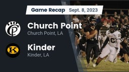 Recap: Church Point  vs. Kinder  2023