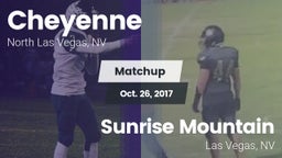 Matchup: Cheyenne vs. Sunrise Mountain  2017