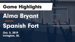 Alma Bryant  vs Spanish Fort  Game Highlights - Oct. 5, 2019