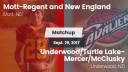Matchup: Mott-Regent and New vs. Underwood/Turtle Lake-Mercer/McClusky  2017