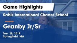 Sabis International Charter School vs Granby Jr/Sr   Game Highlights - Jan. 28, 2019