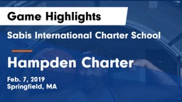 Sabis International Charter School vs Hampden Charter Game Highlights - Feb. 7, 2019