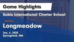 Sabis International Charter School vs Longmeadow  Game Highlights - Jan. 6, 2020