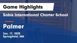 Sabis International Charter School vs Palmer  Game Highlights - Jan. 17, 2020