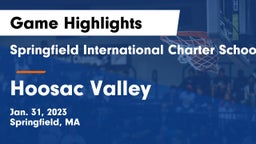 Springfield International Charter School vs Hoosac Valley Game Highlights - Jan. 31, 2023