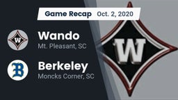 Recap: Wando  vs. Berkeley  2020