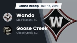 Recap: Wando  vs. Goose Creek  2020