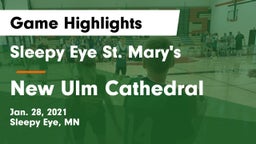 Sleepy Eye St. Mary's  vs New Ulm Cathedral Game Highlights - Jan. 28, 2021
