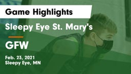 Sleepy Eye St. Mary's  vs GFW  Game Highlights - Feb. 23, 2021