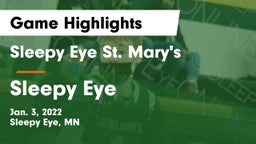Sleepy Eye St. Mary's  vs Sleepy Eye Game Highlights - Jan. 3, 2022