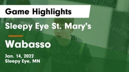 Sleepy Eye St. Mary's  vs Wabasso  Game Highlights - Jan. 14, 2022