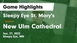 Sleepy Eye St. Mary's  vs New Ulm Cathedral Game Highlights - Jan. 27, 2022