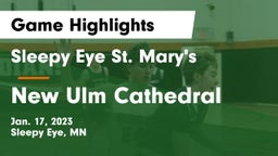Sleepy Eye St. Mary's  vs New Ulm Cathedral  Game Highlights - Jan. 17, 2023