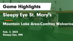 Sleepy Eye St. Mary's  vs Mountain Lake Area-Comfrey Wolverines Game Highlights - Feb. 2, 2023