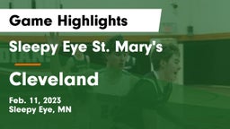Sleepy Eye St. Mary's  vs Cleveland  Game Highlights - Feb. 11, 2023