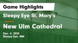 Sleepy Eye St. Mary's  vs New Ulm Cathedral  Game Highlights - Dec. 4, 2023