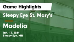 Sleepy Eye St. Mary's  vs Madelia  Game Highlights - Jan. 13, 2024