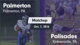 Matchup: Palmerton vs. Palisades  2016