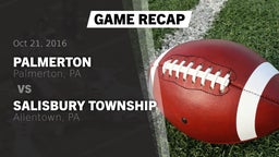 Recap: Palmerton  vs. Salisbury Township  2016