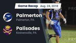 Recap: Palmerton  vs. Palisades  2018