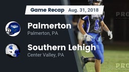 Recap: Palmerton  vs. Southern Lehigh  2018