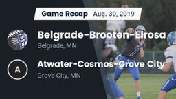 Recap: Belgrade-Brooten-Elrosa  vs. Atwater-Cosmos-Grove City  2019